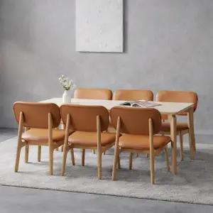 [인터데코]낮아서 편안한 세라믹 6인용 식탁 (의자6) TP1158 (착불)