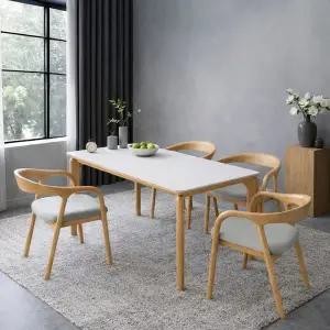 [인터데코]긁힘과 열에 강한 세라믹 2인용 식탁 (의자2) TP1131 (착불)