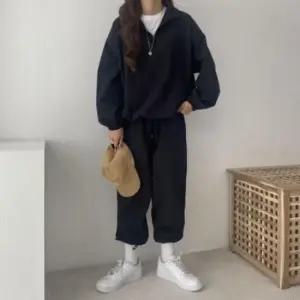 [JED] 맨투맨 루즈핏 셋업 데일리 남녀공용 상하의 반집업 트레이닝복 캐주얼 홈웨어