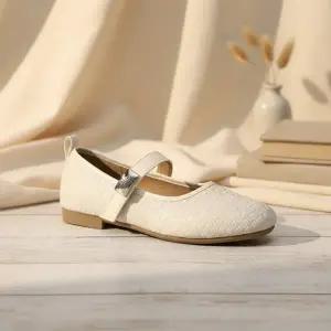 [옷자락]여성용 일상용 사각 메리제인 플랫슈즈