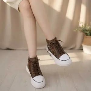 [옷자락]여성용 데일리 통굽 하이탑 스니커즈