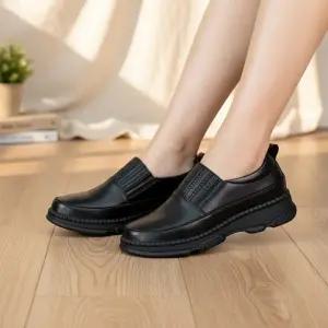 [옷자락]여성 데일리 통굽 캐주얼 로퍼 슬립온 슈즈