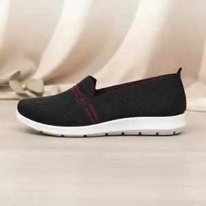 [옷자락]여성 데일리 모던 니트 플랫슈즈