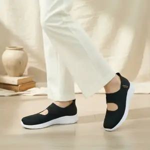 [옷자락]여성 데일리 편안한 니트 메리제인 플랫슈즈