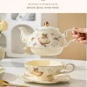 북유럽 영국 티팟세트 집들이선물 커피잔 선물 로즈