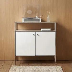 [하우위즈]플로이 800 미드센츄리 높은 도어 선반장 수납장