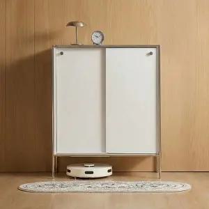 [하우위즈]플로이 800 도어 미드센츄리 슬라이딩 슬림 틈새 수납장