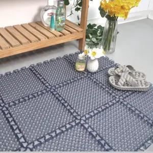 아파트 베란다 욕실 간편시공 회색 조립식 발매트 원룸 발건강용 주방 발지압 1인가구 안방