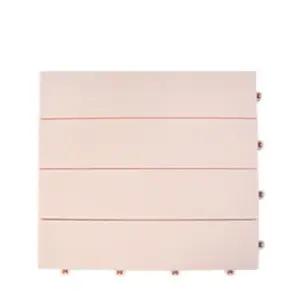 아파트베란다 조립식 핑크 바닥데크타일 18p 연결사용 데스크 세탁실 빌라 셀프시공 발판