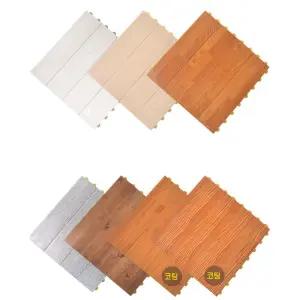 틈좁은 데크타일 우드패턴 인테리어용 조립타일매트 시공 셀프 맨발용 베란다용 빌라 안방