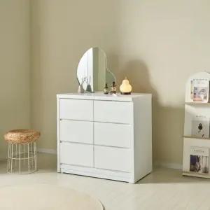 실용적인 거실,침실용 수납 서랍장 3단6칸 100cm P0000BVO