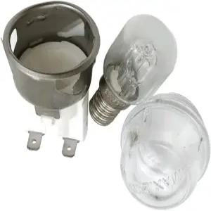 미터 스타 E14 고온 저항 500도 250V 25W 오븐 램프 고온에 강한 원형 헤드 유리 커버 홀더 세라믹 2501