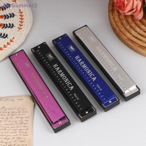 바로곱 {Summer2} 하모니카 C 키 24홀 다이아토닉 초보자 학생용 케이스  어린이 선물 블루스