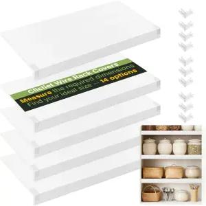 선반용 와이어 랙 커버 24*12인치 선반 쉽게 자를 수 있는 설치 0.31인치 두꺼운 습기 내구성 라이너