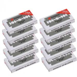 면도날 안전 양면 화장도 칼날 남성용 셰이빙 날카로운 교체형