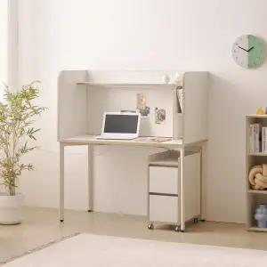 아트박스/인터데코 독서실칸막이 LED조명 책상 서랍 풀세트 120cm P0000BRM