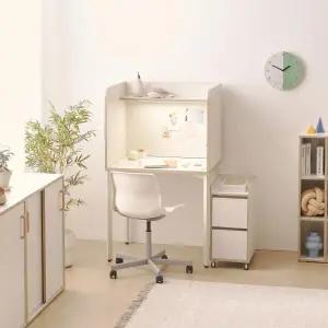 아트박스/인터데코 독서실칸막이 LED조명 책상 서랍 풀세트 80cm P0000BRL