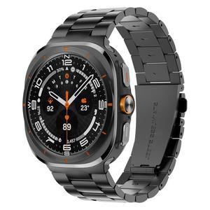 eAj 삼성 갤럭시 워치 7/8 울트라 47mm(2025/2024)와 호환되는 SPGUARD 메탈 밴드, 남성용 노 갭 스테인리스 스틸 밴드 스트랩, 다른 모델은 제외