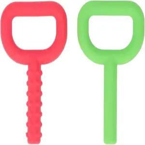 구강 운동 필요를 위한 Aqur2020 2Pcs 실리콘 츄 장난감 잇몸 를 휴대용 텍스처 티더 자폐 ADHD SPD 지원