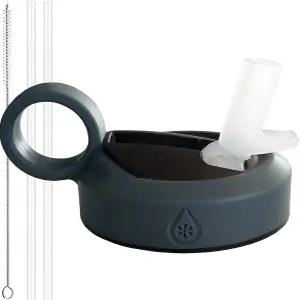 넓은 구강 물병을 위한 파라발브 고성능 빨대 뚜껑 누수 방지 스마트 통풍구 단열 부드러운 터치 링 손잡이