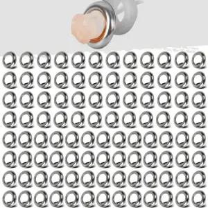 3/4인치 엑센트 마커 조명 및 모든 원형 클리어런스 조명용 파츠삼 스테인리스 스틸 트림 링 베젤(100팩)