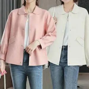 가을 봄 여성 간절기 카라 캐주얼 자켓 아우터 여성캐 xOu5+5WVJ