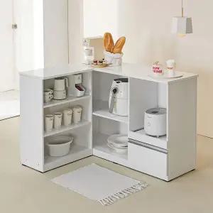 파로마 홈즈 디엘 코너형 LPM 아일랜드 식탁 HNF112