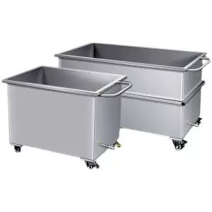 대형 304 스텐통 용 급식 사각 탱크 업소용 이동식 바트