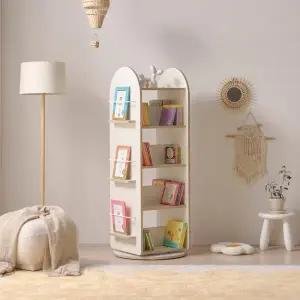 아트박스/인터데코 공간활용 좋은 책정리 회전형 책장 5단 P0000CED