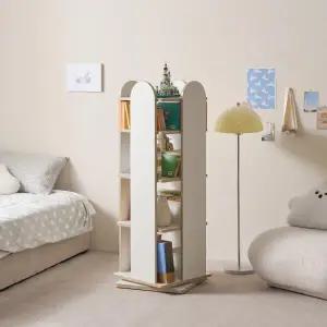 아트박스/인터데코 공간활용 좋은 책정리 회전형 책장 4단 P0000BTJ