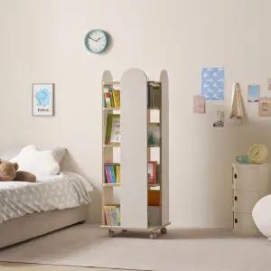 아트박스/인터데코 공간활용 좋은 책정리 회전형 책장 4단 P0000BTK