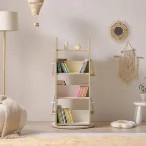 아트박스/인터데코 공간활용 좋은 책정리 회전형 책장 4단 P0000CEC