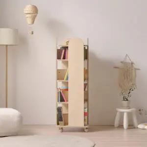 아트박스/인터데코 공간활용 좋은 책정리 회전형 책장 4단 P0000CEH