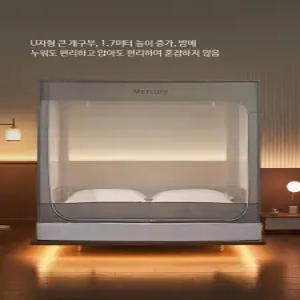 대형 침대 모기장 텐트형 사계절 캐노피형 낙상방지 가정용 침실용 방충 커버