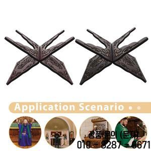 2개 세트 수공예 나무 책꽂이 접이식 전시대 쿠란/성경 홀더 요리책 독서대 영적