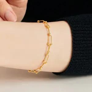 [펠리체골드] 24K 순금 볼 클립 팔찌 7.5g+18K 잠금