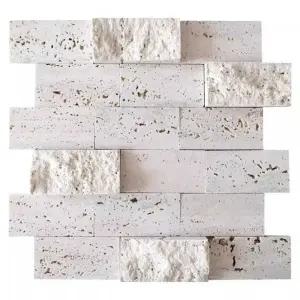 산호석타일 스톤 모자이크 스티커 포인트 석재 거실벽 계단