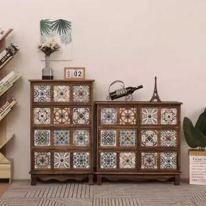 빈티지 나비장 엔틱 콘솔 자개장 미니수납장 장식장