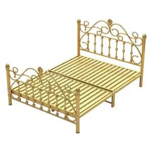 철제 프레임 공주침대 북유럽 타입 하이 핑크 공주풍