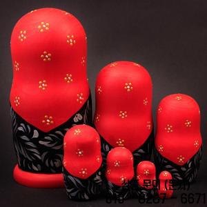 손으로 그린 마트료시카 인형 10층 특색 있는 창의적인 하얼빈 얼음과 눈 관광 기념품 선물 설날 춘절