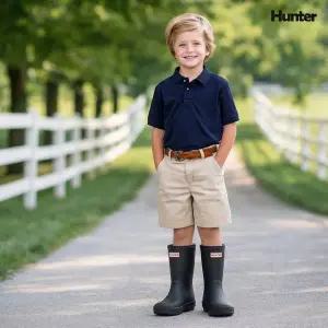 [헌터] 키즈 퍼스트 아동 주니어 레인부츠 장화 HFRK0032252-BLK