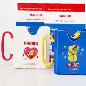 하리보 손잡이 접이식 케이스 2P 125ml 팩홀더 우유efg772