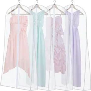 팹베이 4개 72인치 웨딩드레스 의류 가방 대형 신부 보관 보호 통기성 옷걸이 프롬 이브닝 드레스 XV