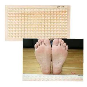 국산 마사지기 피라미드엠보대형 발지압판 편백나무yza571