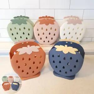 주방분위기를 상큼하게 딸기모양 건조통 건조통