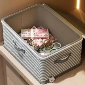 깔끔한 잠금장치 다용도 리빙 수납 박스 접이식 M 1P 접이식 오픈 옷정리