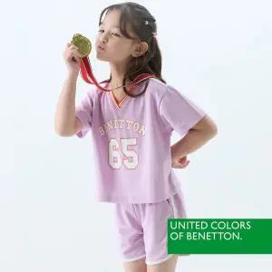 [베네통(하프클럽)]베네통 키즈 크롭 메쉬 스포츠 셋업 택1_P392869381