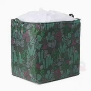 ( )대용량 패브릭가방 롱패딩가방 이불정리함 100L그린 이불파우치 어린이집이불가방 이불정리파우치