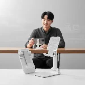 접이식 캠핑 휴대폰 스탠드 각도 조절 가능한 갤럭시 책상 거치대