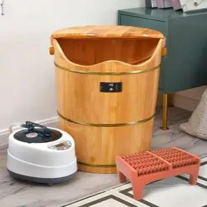 훈증 족욕통 안마 스팀 빈통 좌훈기 가정용 편백나무